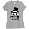 steampunk panda Ladies Fitted T-Shirt