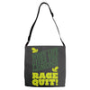 rage quit Adjustable Strap Totes