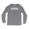 atheist bible lies god sinner agnostic humanist athiest Long Sleeve Shirts