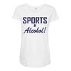 sports and alcohol Maternity Scoop Neck T-shirt
