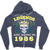 legends are born in 1986 hoodie 9 Zipper Hoodie