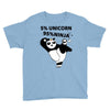 5 Percent Unicorn 95 Percent Ninja Youth Tee