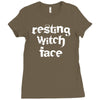 resting witch face Ladies Fitted T-Shirt