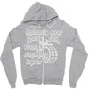 nobody ever got sick from smoking tyres Zipper Hoodie