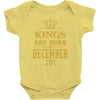 kings are born in december Baby Bodysuit