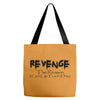 funny t shirt revenge the reason i get up each day tee offensive shirt Tote Bags