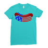 us hot dog Ladies Fitted T-Shirt