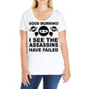 good morning Ladies Curvy T-Shirt