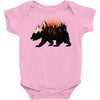 Bear Adventure With Rose Baby Bodysuit