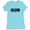 eat,sleep,golf Ladies Fitted T-Shirt
