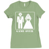 wedding funny game over Ladies Fitted T-Shirt