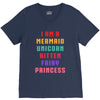 i am a mermaid unicorn kitten fairy princess V-Neck Tee