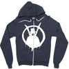 new v for vendetta logo Zipper Hoodie