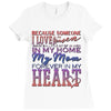 my mom is in heaven forever Ladies Fitted T-Shirt