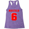 baker mayfield new jersey number Racerback Tank