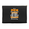 all men are created equal but only the best are born in january Accessory Pouches