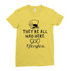 They're All Mad Here. I fit right in Ladies Fitted T-Shirt