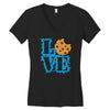 Love Cookie Monster Women's V-Neck T-Shirt