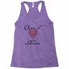 hearts queen of hearts Racerback Tank