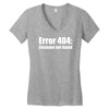 halloween error 404 costume not found Women's V-Neck T-Shirt