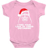 new funny darth vader star wars themed christmas Baby Onesie