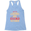 legends are born in october Racerback Tank