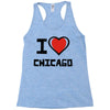 i love chicago Racerback Tank