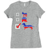 vote for dachshund Ladies Fitted T-Shirt