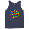 funny girly colorful patterns mustaches Tank Top