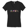 30 Seconds To Mars Signs Women's V-Neck T-Shirt
