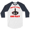 gaming hold and play 3/4 Sleeve Shirt