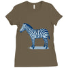 caged Ladies Fitted T-Shirt