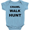 crawl walk hunt Baby Bodysuit