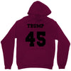 Trump 45 jersey number Unisex Hoodie