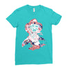 freddy krueger floral Ladies Fitted T-Shirt