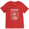 my family my freedom my rod V-Neck Tee