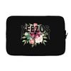 Yeezus with Flowers Laptop sleeve