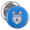 the wolf Pin-back button