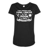 I Love Someone with Lung Cancer to The Moon and Back to Infinity Maternity Scoop Neck T-shirt