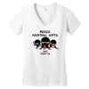 mixed martial arts and crafts Women's V-Neck T-Shirt