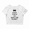 save the planet Crop Top