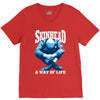 skinhead a way of life blue ideal birthday gift present. V-Neck Tee