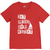 eat sleep sail repeat V-Neck Tee