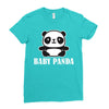 Baby Panda Ladies Fitted T-Shirt