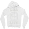 nerd life is the best life Zipper Hoodie