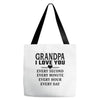 I Love You Grandpa Tote Bags