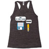 usb i am your father! funny geek computer Racerback Tank