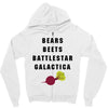 bears beets battlestar galactica Zipper Hoodie