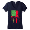 fist raised and proud! Women's V-Neck T-Shirt