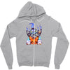 ghostly halloween Zipper Hoodie